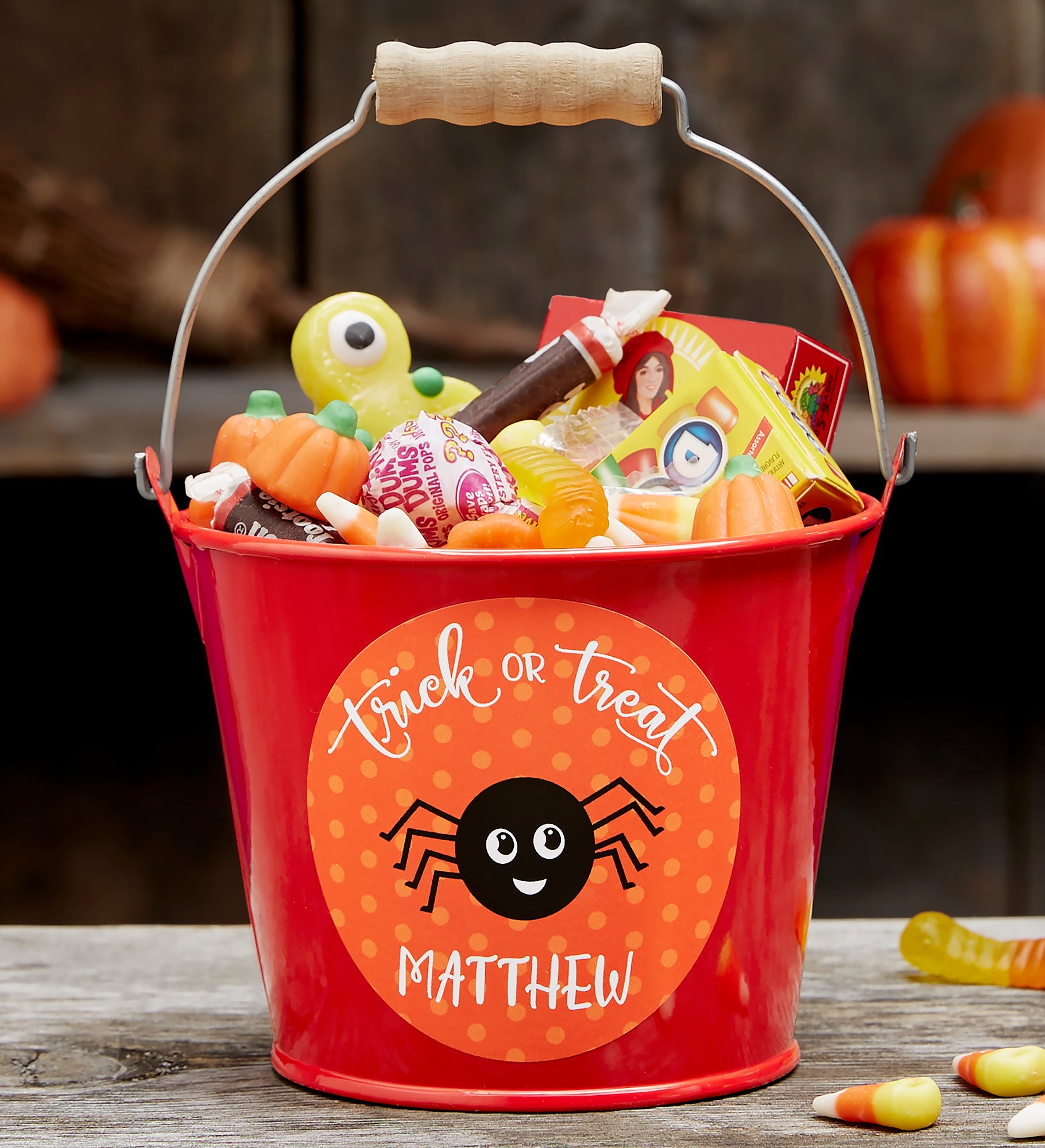 Halloween Character Personalized Halloween Treat Bucket